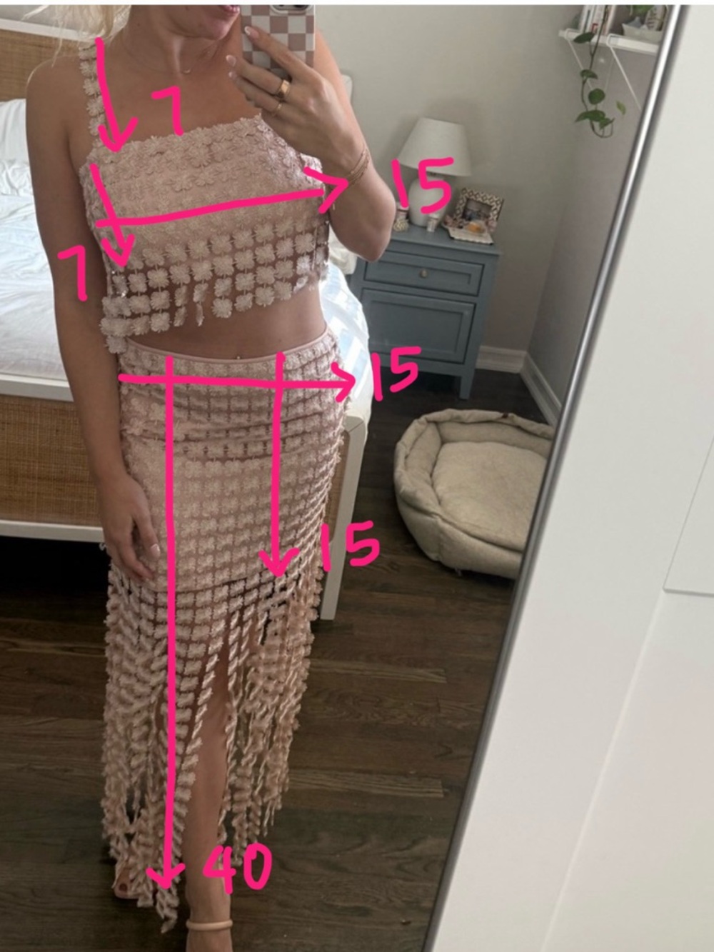 SAYLOR Elie Rose Gold 2 Piece Set - Picture 4 of 4